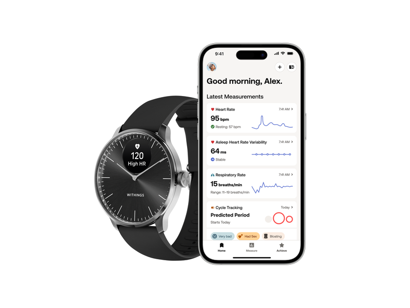 Withings Scanwatch Light - Schwarz - 37 mm