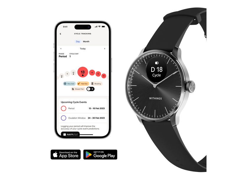 Withings Scanwatch Light - Schwarz - 37 mm