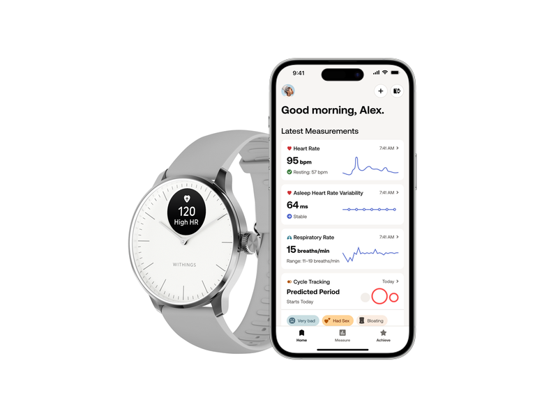 Withings Scanwatch Light - Weiß - 37 mm *DEMO*
