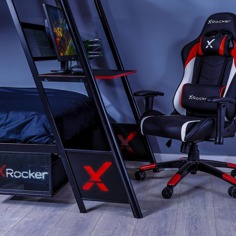 X Rocker Armada Gaming-Etagenbett mit Schreibtisch