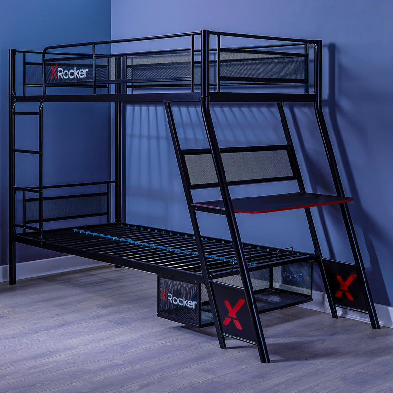 X Rocker Armada Gaming-Etagenbett mit Schreibtisch