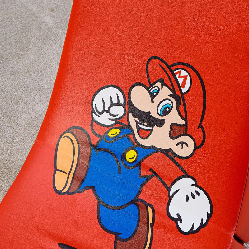 X Rocker Nintendo Super Mario™ Floor Rocker Gaming-Bodensessel im Super Mario Design für Kinder & Jugendliche - rot