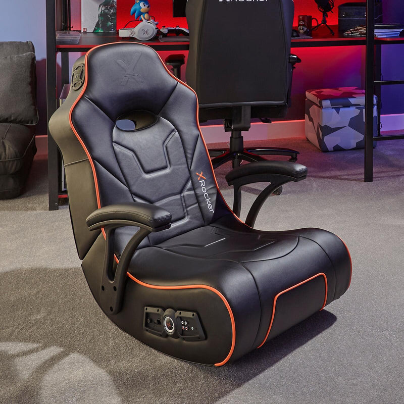 X Rocker G-Force Sport 2.1 Floor Rocker Gaming-Bodensessel mit Audiosystem und Subwoofer - schwarz