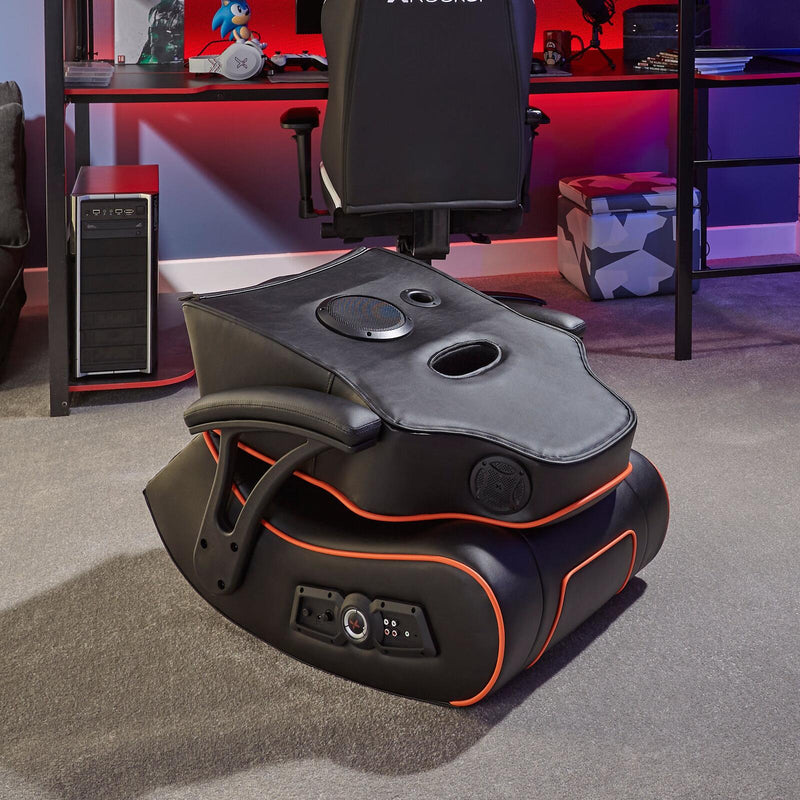 X Rocker G-Force Sport 2.1 Floor Rocker Gaming-Bodensessel mit Audiosystem und Subwoofer - schwarz
