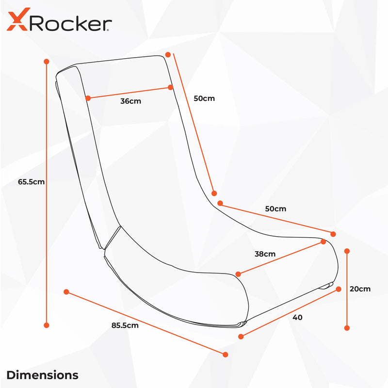 X Rocker Nintendo Super Mario™ Floor Rocker Gaming-Bodensessel im Yoshi Design für Kinder & Jugendliche - gelb