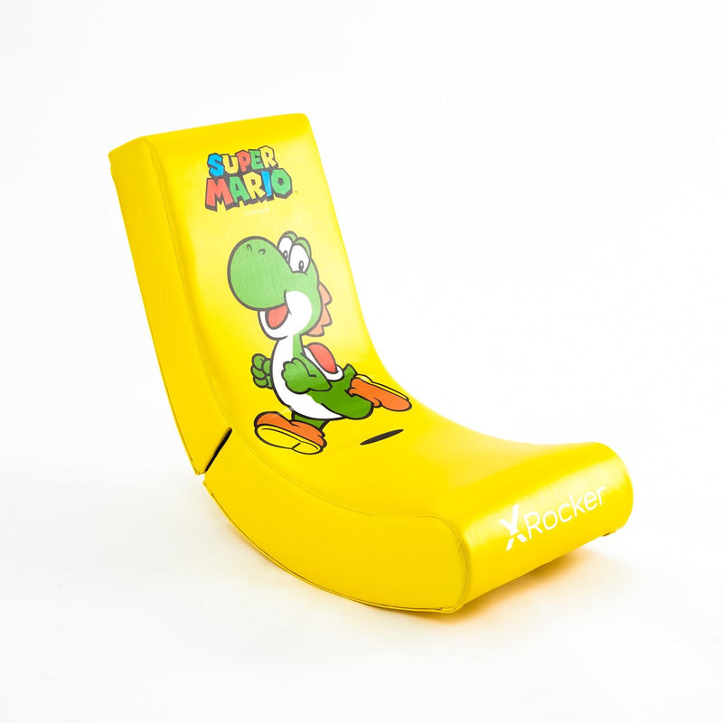 X Rocker Nintendo Super Mario™ Floor Rocker Gaming-Bodensessel im Yoshi Design für Kinder & Jugendliche - gelb