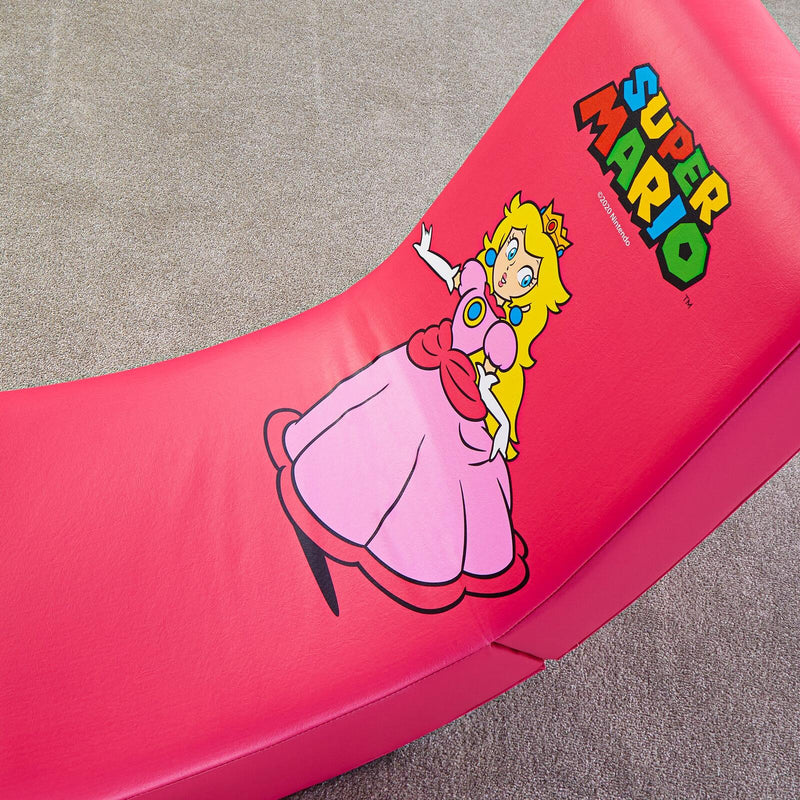 X Rocker Nintendo Super Mario™ Floor Rocker Gaming-Bodensessel im Peach Design für Kinder & Jugendliche - pink