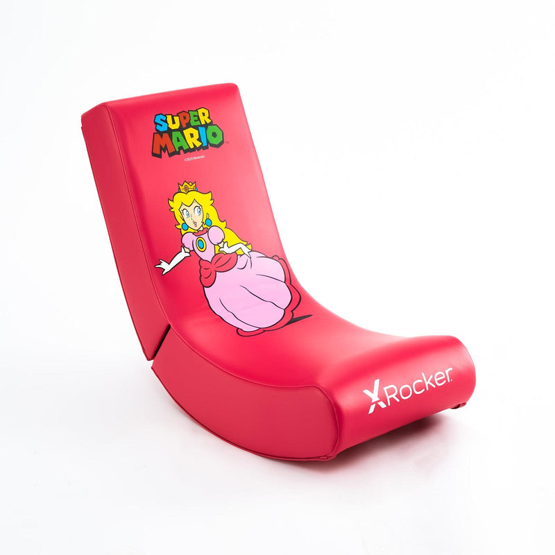 X Rocker Nintendo Super Mario™ Floor Rocker Gaming-Bodensessel im Peach Design für Kinder & Jugendliche - pink