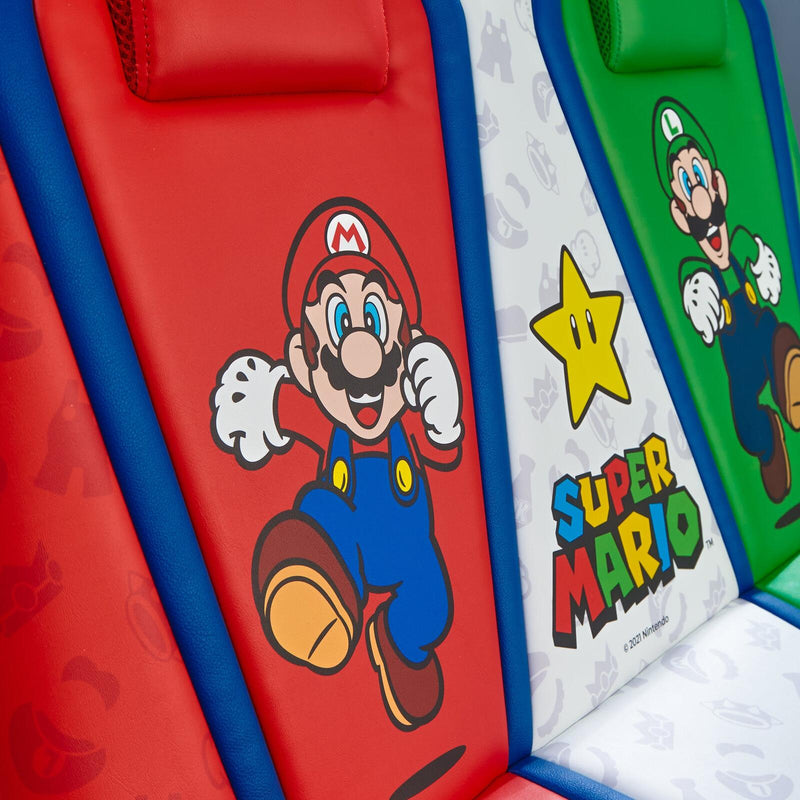 X Rocker Nintendo Super Mario™ Dual Rivals Floor Rocker Gaming-Bodensessel für Kinder & Jugendliche mit 2.1 Soundsystem