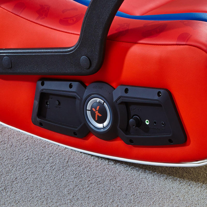 X Rocker Nintendo Super Mario™ Dual Rivals Floor Rocker Gaming-Bodensessel für Kinder & Jugendliche mit 2.1 Soundsystem