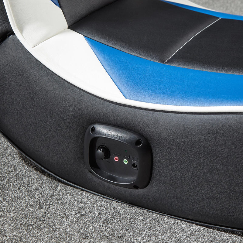 X Rocker Sony Playstation® Geist 2.0 Floor Rocker Gaming-Bodensessel mit 2.0 Audiosystem für Kinder & Jugendliche - schw