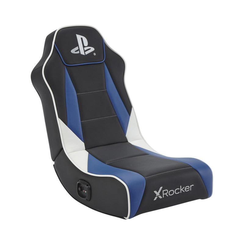 X Rocker Sony Playstation® Geist 2.0 Floor Rocker Gaming-Bodensessel mit 2.0 Audiosystem für Kinder & Jugendliche - schw