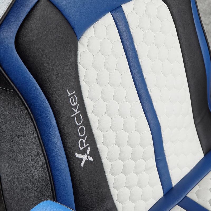 X Rocker Sony Playstation® Legend 2.1 Gaming-Sessel mit Stereo-Lautsprechersystem und Vibrationsmotor - blau/schwarz/wei