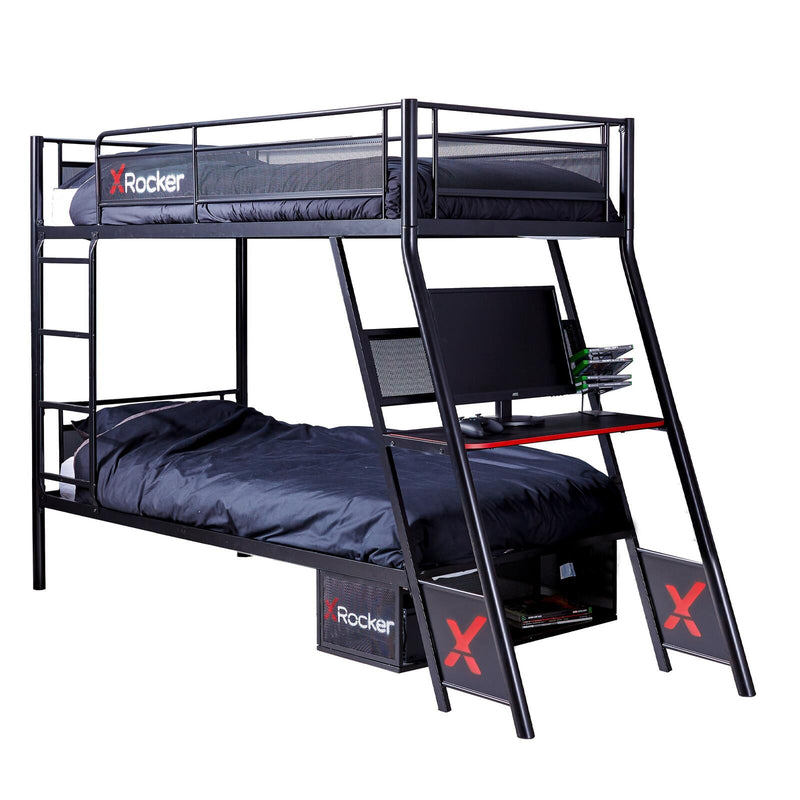 X Rocker Armada Gaming-Etagenbett mit Schreibtisch