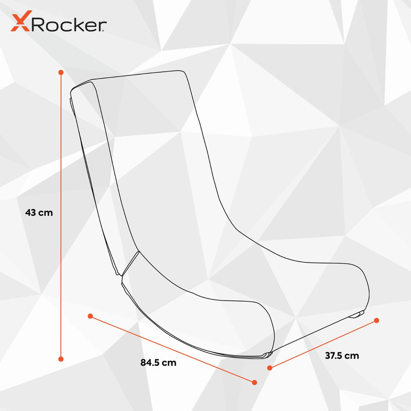 X Rocker Marvel™ Iron Man Floor Rocker Gaming-Bodensessel für Kinder & Jugendliche - schwarz