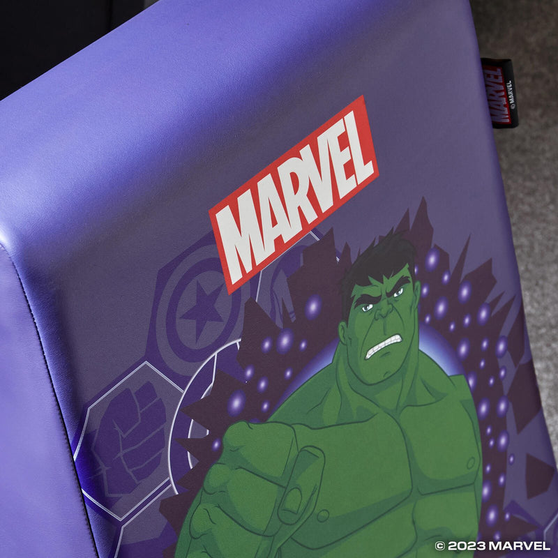 X Rocker Marvel™ Hulk Floor Rocker Gaming-Bodensessel für Kinder & Jugendliche - lila
