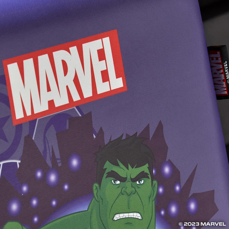 X Rocker Marvel™ Hulk Floor Rocker Gaming-Bodensessel für Kinder & Jugendliche - lila