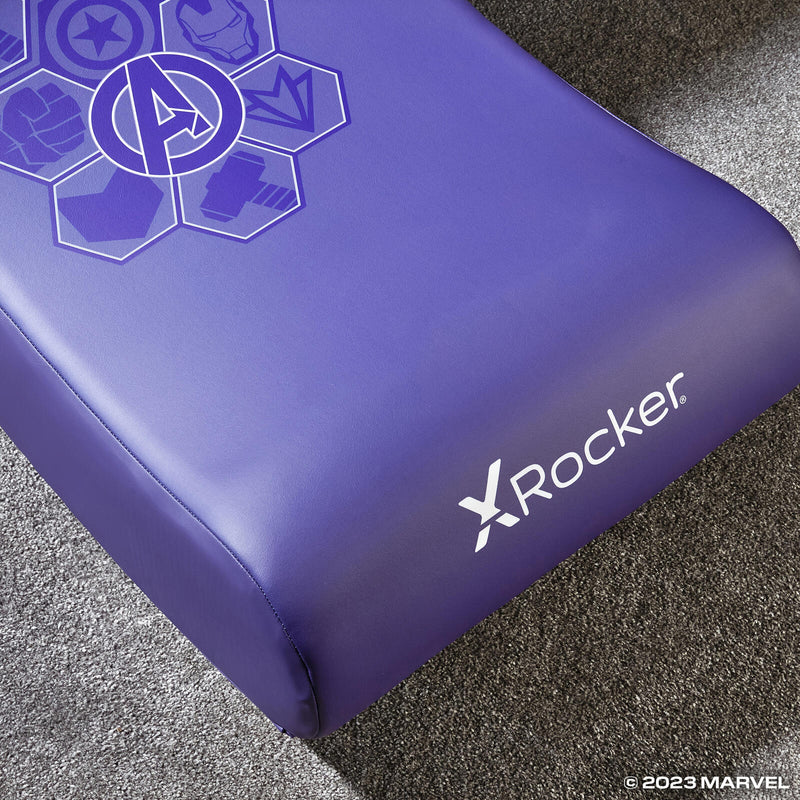 X Rocker Marvel™ Hulk Floor Rocker Gaming-Bodensessel für Kinder & Jugendliche - lila
