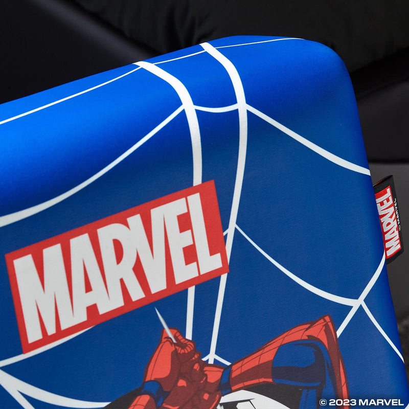 X Rocker Marvel™ Spider-Man Floor Rocker Gaming-Bodensessel für Kinder & Jugendliche - blau