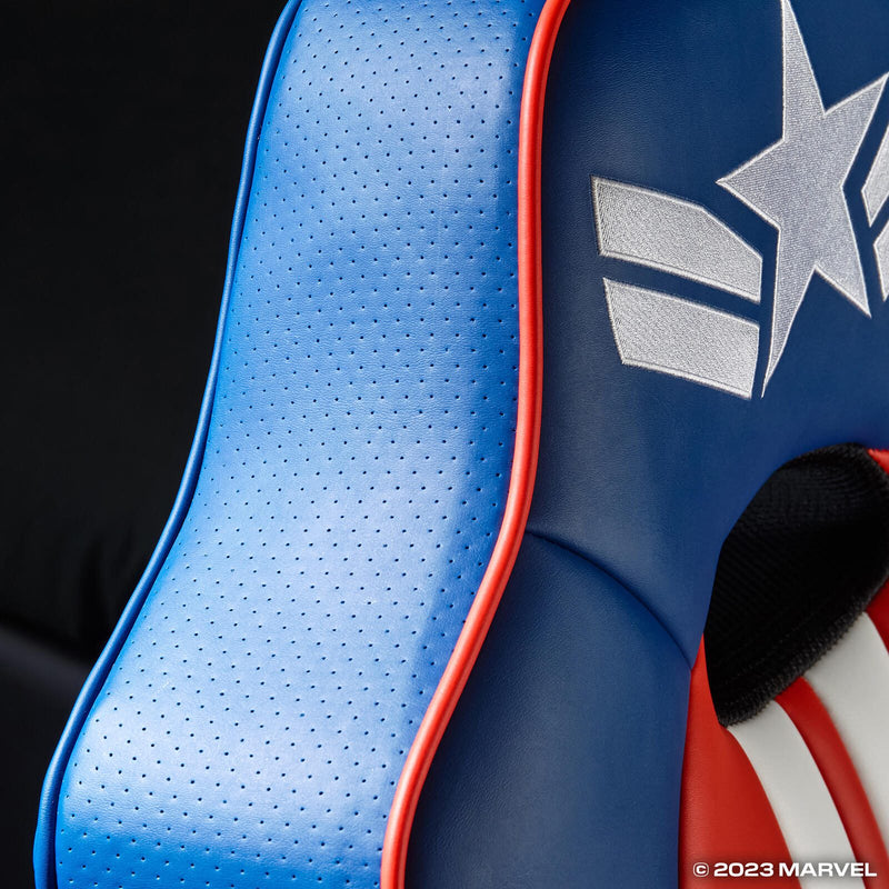 X Rocker Marvel™ Elite 2.1 Gaming-Sessel im Captain America Design - blau/rot