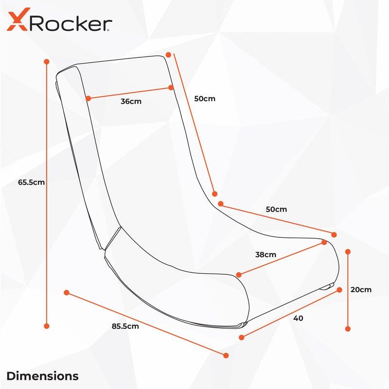 X Rocker Lava Floor Rocker Gaming-Bodensessel für Kinder & Jugendliche - pink