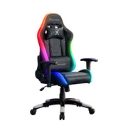 X Rocker Agility Compact eSports - Gaming-Bürodrehstuhl für Kinder & Teenager mit LED-Beleuchtung & App-Steuerung - schw