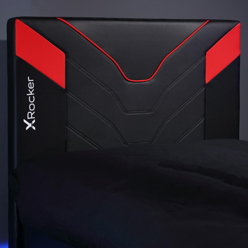 X Rocker Cerberus MKII Gaming-Bett für Kinder & Jugendliche - carbon/rot