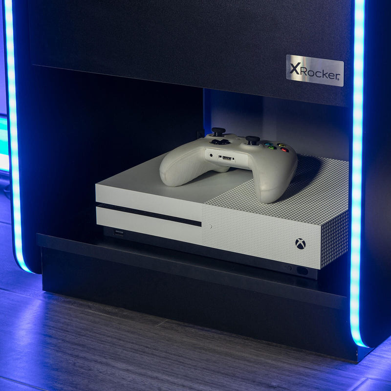 X Rocker Electra Nachttisch - Gaming Nachtschrank mit RGB-Beleuchtung, App-Steuerung & Wireless Charging