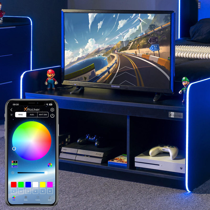 X Rocker Electra TV-Board - Gaming Media Center mit RGB-Beleuchtung & App-Steuerung
