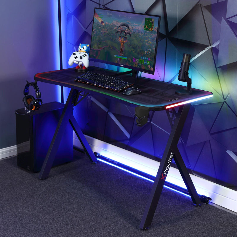 X Rocker Lumio Compact Gaming-Schreibtisch