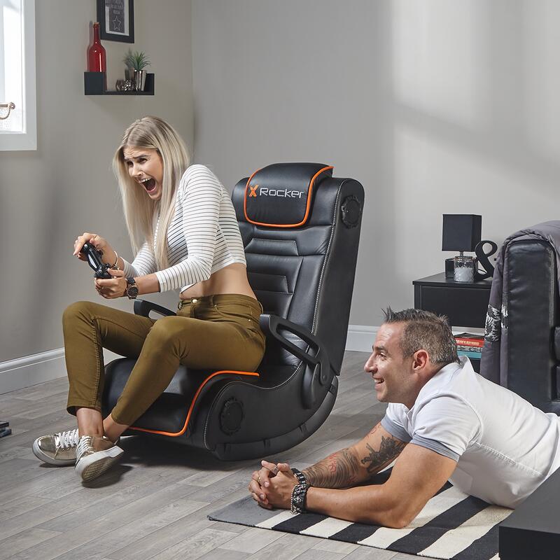 X Rocker Sentinel 4.1 Multi-Stereo Floor Rocker Gaming-Bodensessel - schwarz