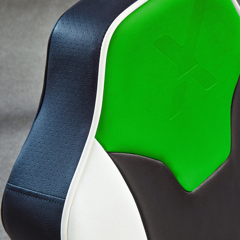 X Rocker Shadow 2.0 Floor Rocker Gaming-Bodensessel für Kinder & Jugendliche mit Audiosystem - schwarz/grün
