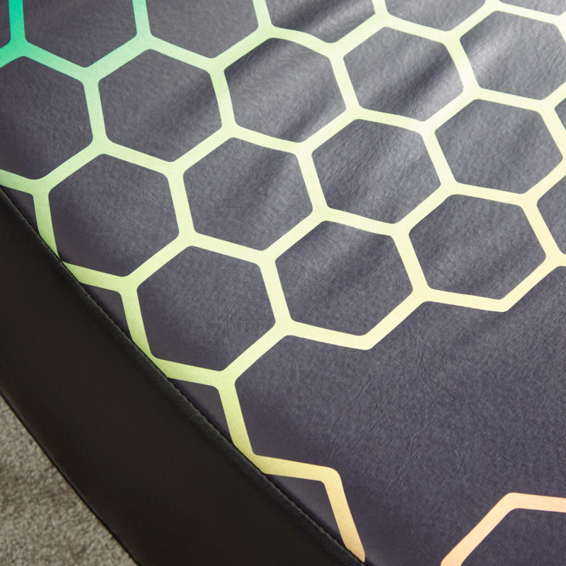 X Rocker Neo Hex Floor Rocker Gaming-Bodensessel für Kinder & Jugendliche - schwarz/neon