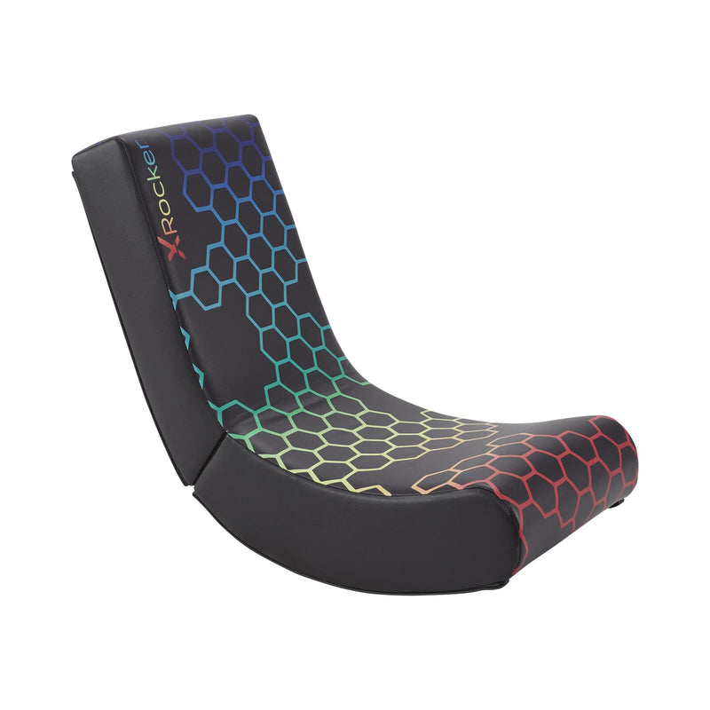 X Rocker Neo Hex Floor Rocker Gaming-Bodensessel für Kinder & Jugendliche - schwarz/neon