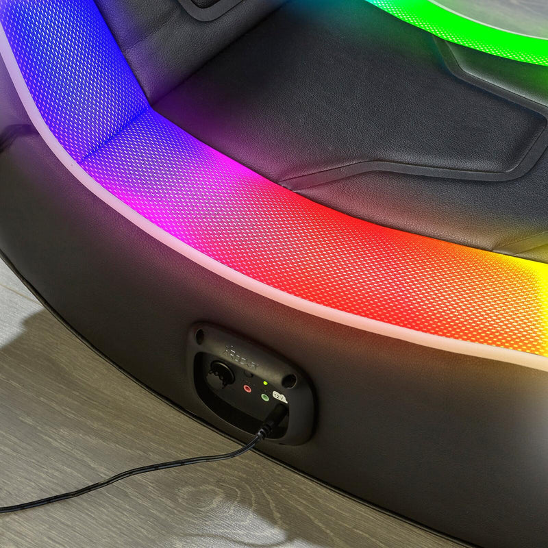 X Rocker Chimera RGB 2.0 Floor Rocker Gaming-Bodensessel für Kinder & Jugendliche mit Audiosystem & RGB-Beleuchtung - sc