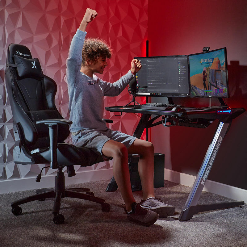 X Rocker Agility eSports Gaming-Bürodrehstuhl - schwarz