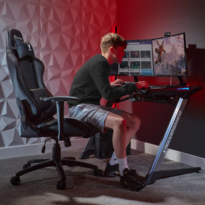 X Rocker Agility eSports Gaming-Bürodrehstuhl - schwarz