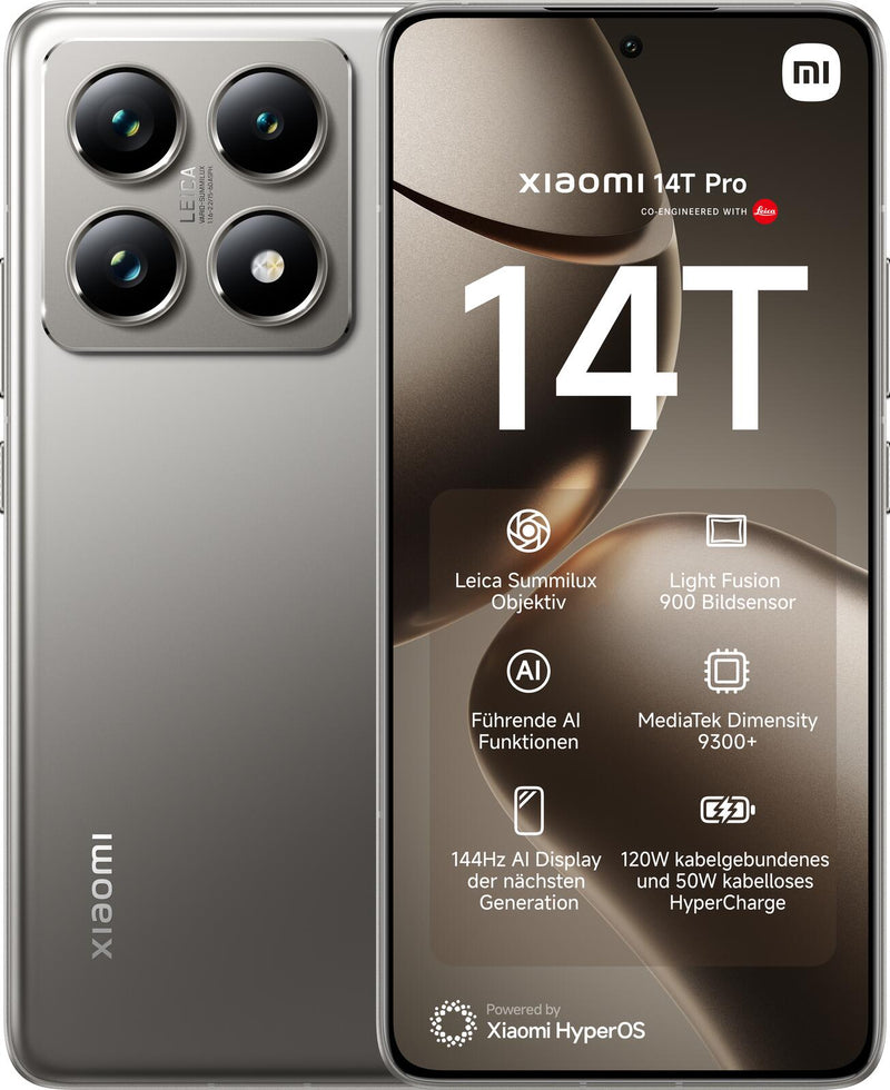 Xiaomi 14T Pro 12GB RAM 512GB Titan Gray