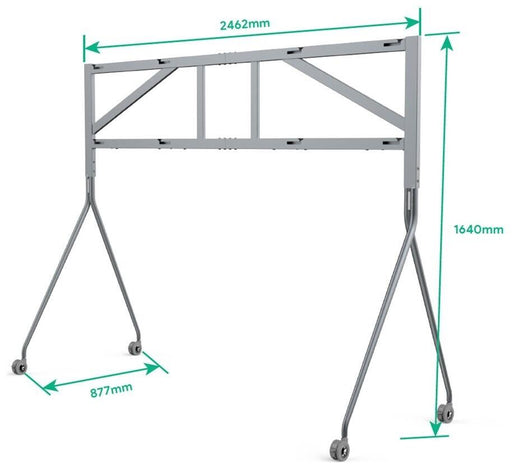 Yealink MB-FloorStand-D652 Dual für MeetingBoard 65, grau-silber