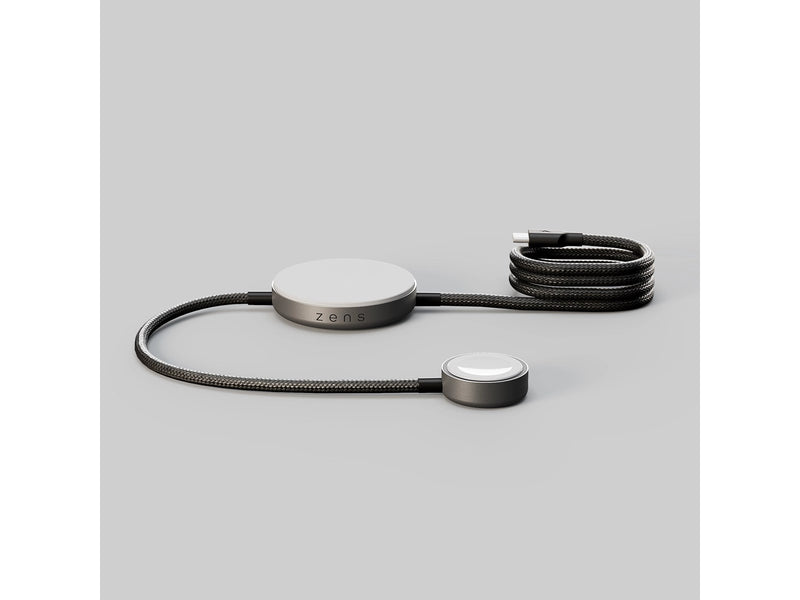 ZENS Charging Cable Pro 2 - Qi2+Watch Wireless Charger - Black