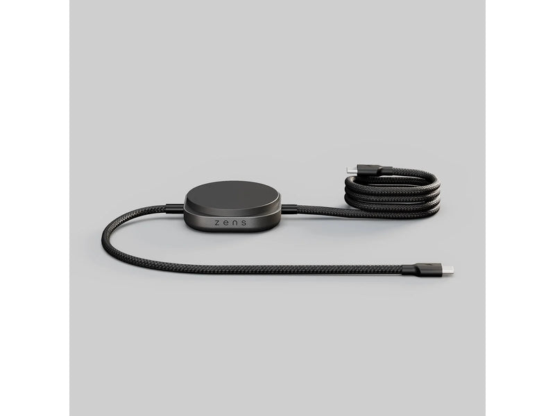 ZENS Charging Cable USB C-C Pro 2 - Magnetic Wireless Charger - Black