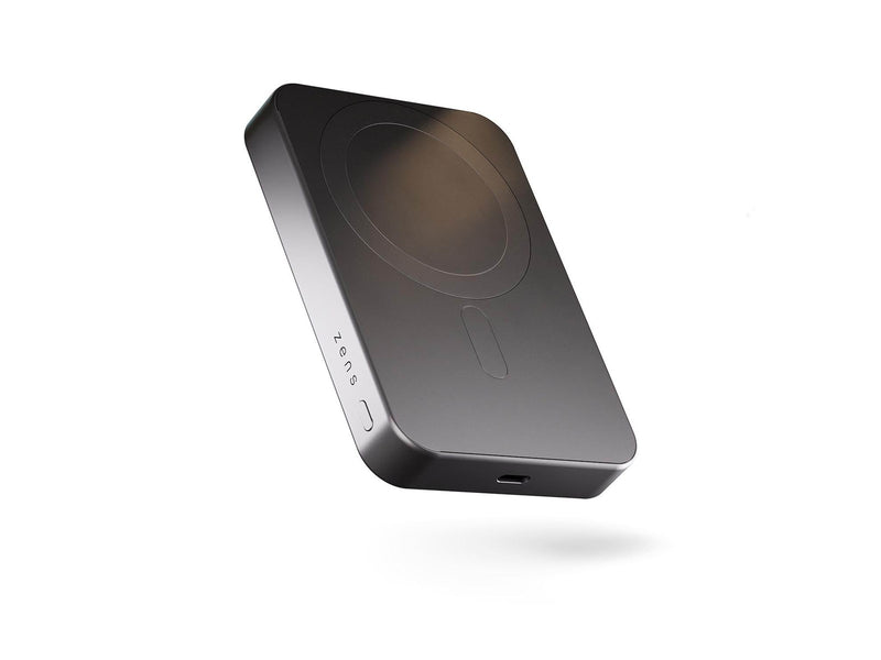 ZENS Slim Qi2 Aluminium Powerbank 10.000 mAh - Black - 10000 mAh