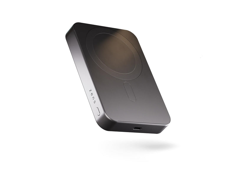 ZENS Slim Qi2 Aluminium Powerbank 10.000 mAh - Black - 10000 mAh