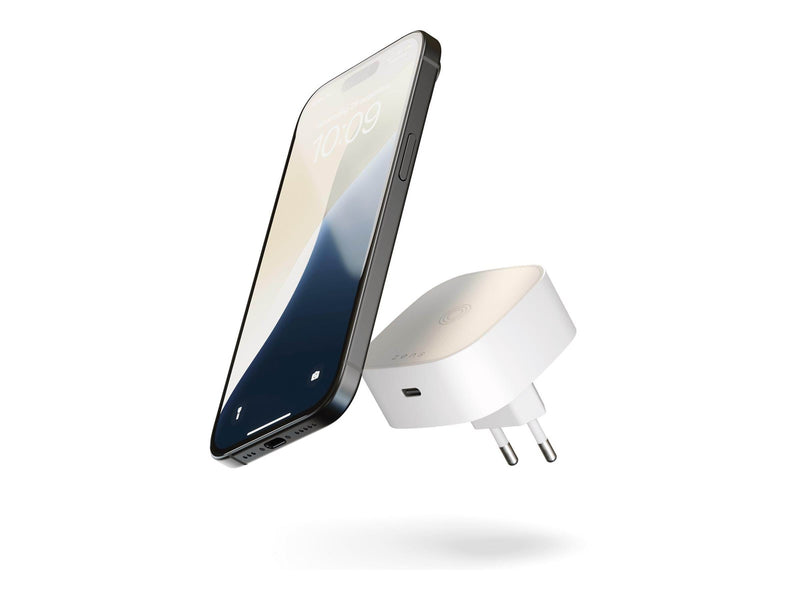 ZENS Wireless Charging Adapter White