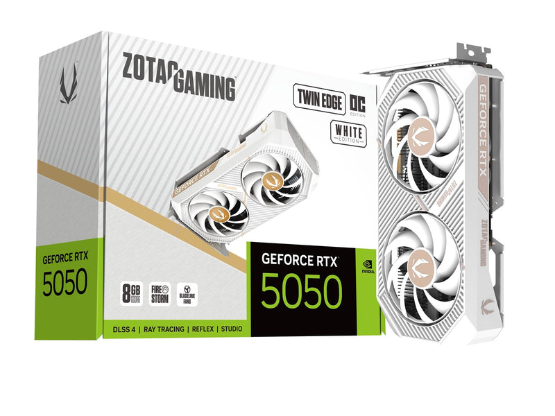 ZOTAC GeForce RTX 5050 Twin Edge OC White - 8GB GDDR6 RAM - Grafikkarte