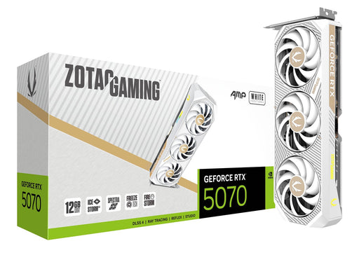 ZOTAC GeForce RTX 5070 AMP White - 12GB GDDR7 RAM - Grafikkarte