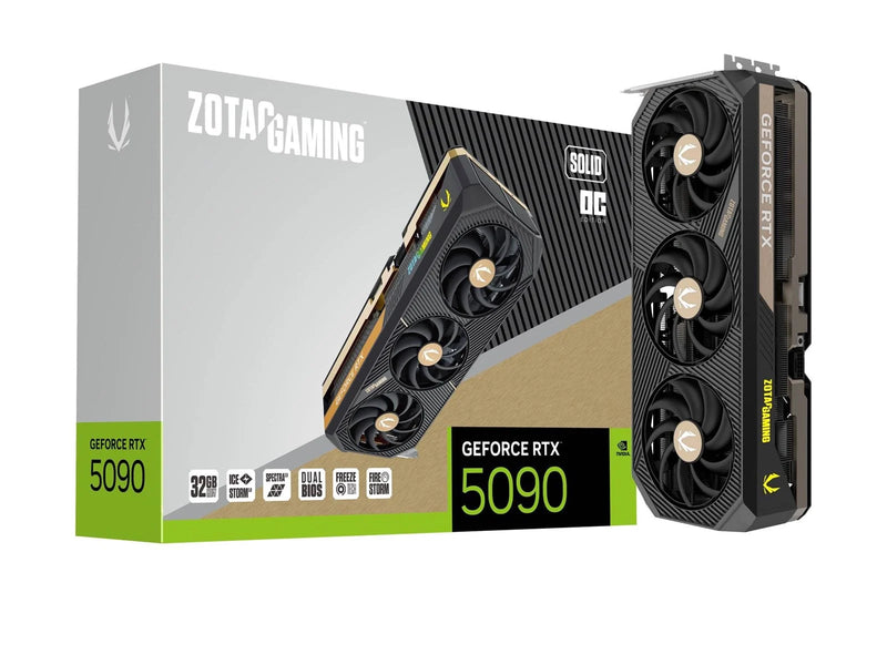 ZOTAC GeForce RTX 5090 Solid OC - 32GB GDDR7 RAM - Grafikkarte
