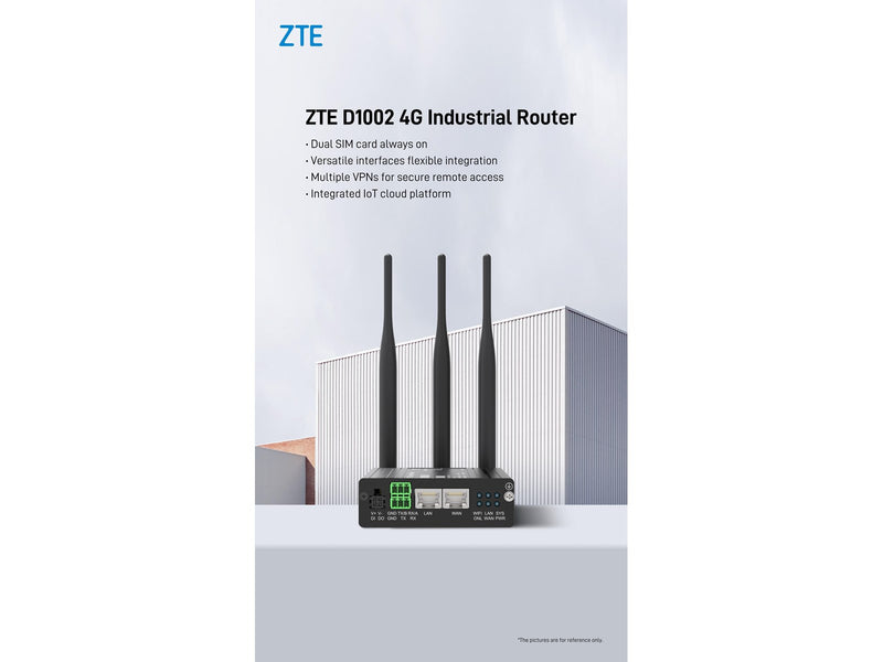 ZTE D1002 Industrial 4G Router - Wireless router 802.11 b/g/n
