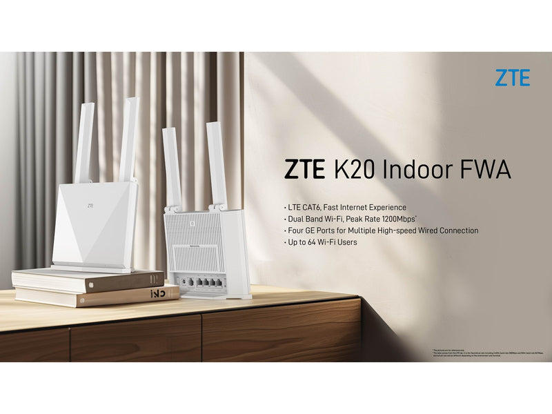 ZTE K20 Wireless 4G Router - 4G