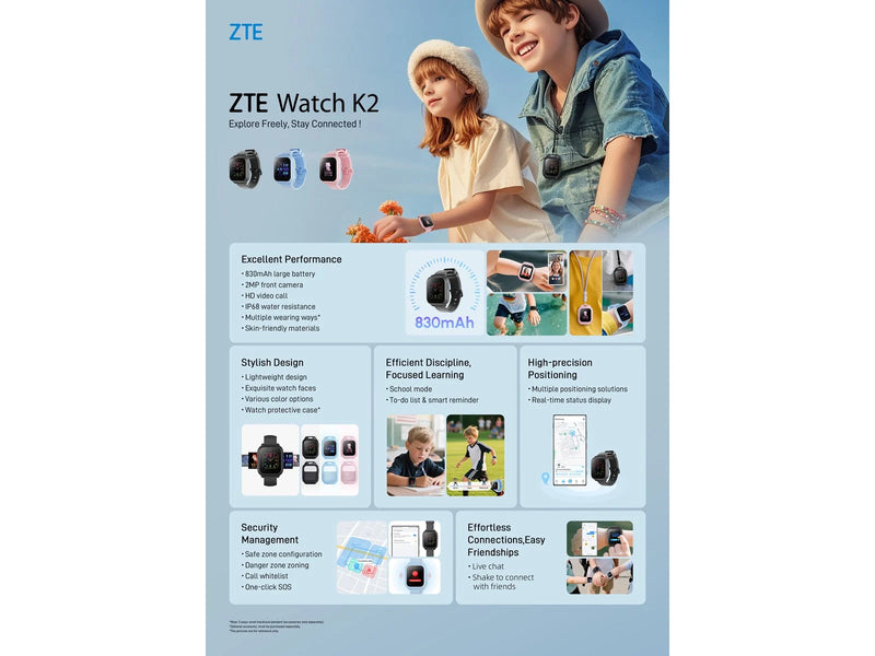 ZTE Kids Watch K2 - Pink